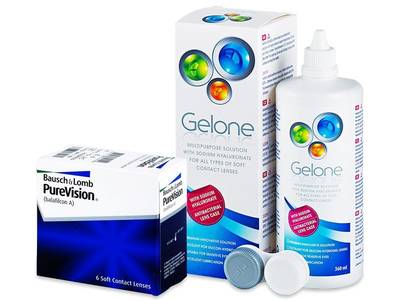 PureVision (6 lentillas) + Líquido Gelone 360 ml