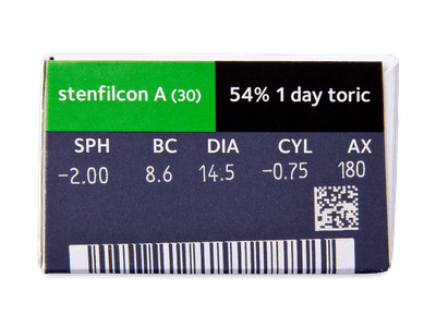 MyDay daily disposable toric (30 lentillas) - Previsualización de atributos