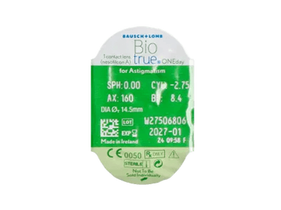 Biotrue ONEday for Astigmatism (90 lentillas) - Previsualización del blister