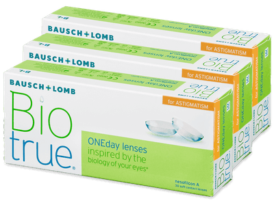 Biotrue ONEday for Astigmatism (90 lentillas) - Lentillas tóricas