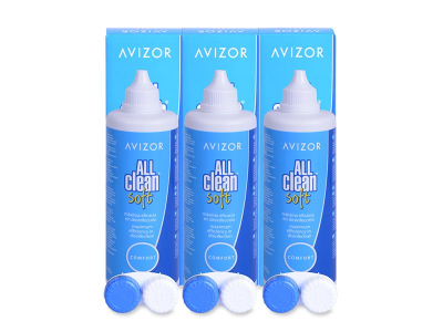 Líquido Avizor All Clean Soft 3 x 350 ml 