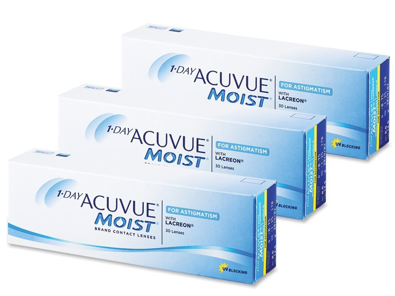 1 Day Acuvue Moist for Astigmatism (90 lentillas) - Lentillas tóricas
