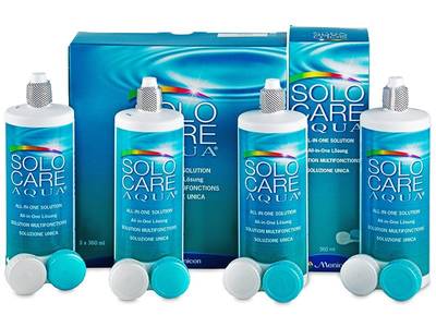 Líquido SoloCare Aqua 4 x 360 ml - Diseño antiguo