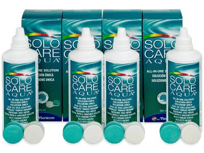 Líquido SoloCare Aqua 4 x 360 ml - Pack económico 4 - líquido