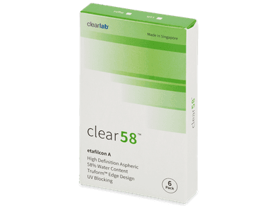 Clear 58 (6 lentillas) - Lentillas quincenales