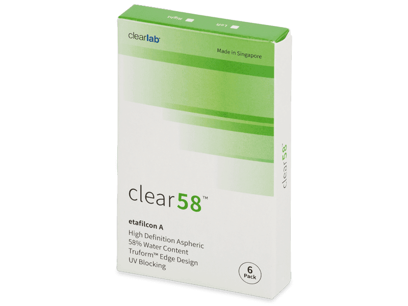 Clear 58 (6 lentillas) - Lentillas quincenales