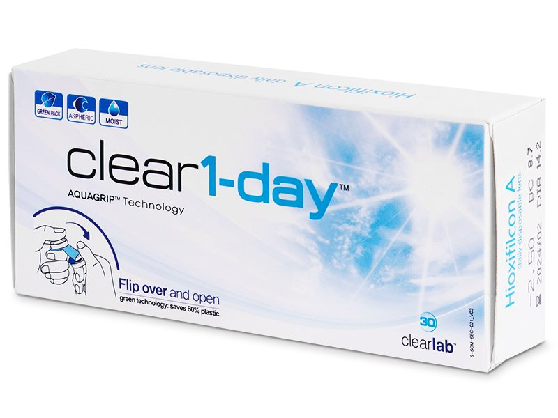Clear 1-Day (30 lentillas) - Lentillas diarias desechables