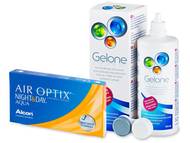 Air Optix Night and Day Aqua (6 lentillas) + Líquido Gelone 360 ml Pack lentillas + Gelone - Air Optix Night and Day Aqua (6 lentillas) + Líquido Gelone 360 ml