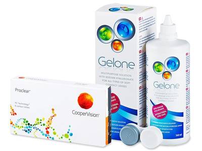 Proclear Sphere (6 Lentillas) + Liquido Gelone 360 ml