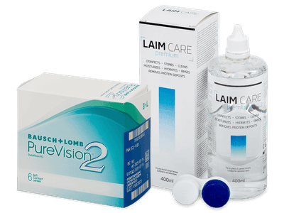 PureVision 2 (6 lentillas) + Líquido Laim Care 400 ml - Pack ahorro