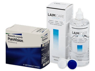 PureVision (6 lentillas) + Líquido Laim Care 400 ml