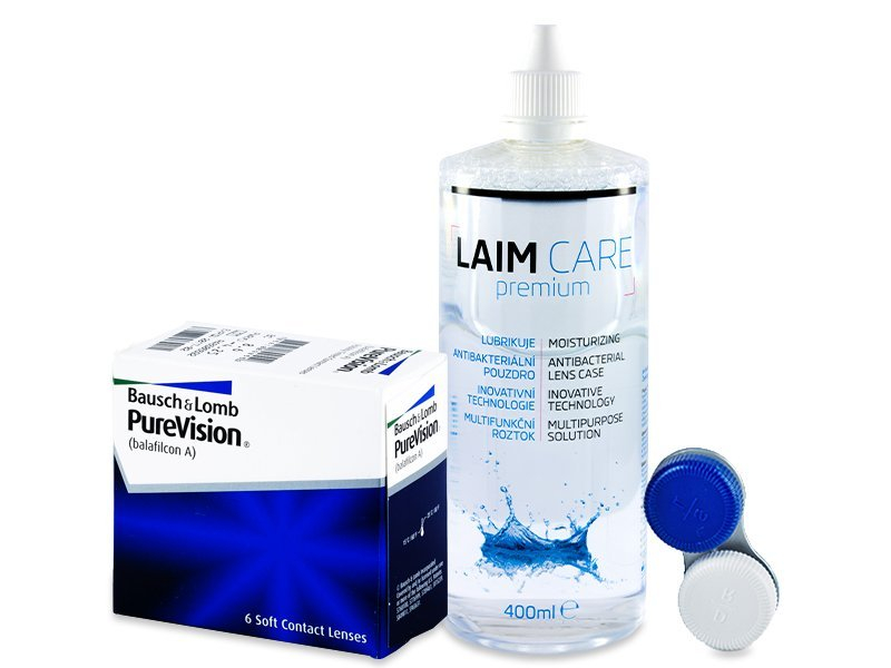 PureVision (6 lentillas) + Líquido Laim-Care 400 ml