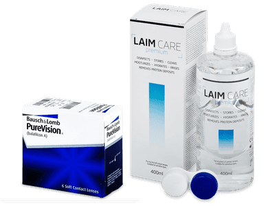 PureVision (6 lentillas) + Líquido Laim-Care 400 ml