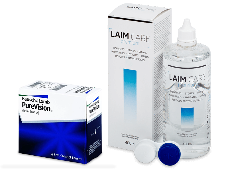 PureVision (6 lentillas) + Líquido Laim-Care 400 ml - Pack ahorro