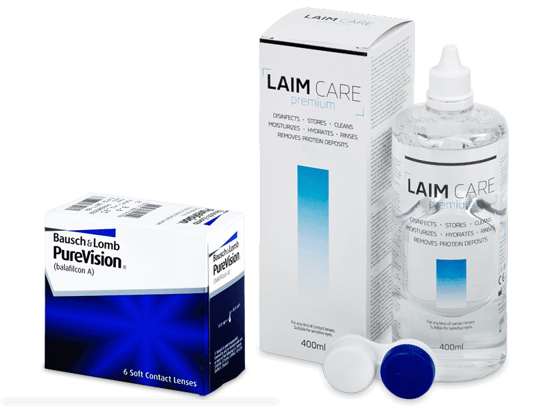 PureVision (6 lentillas) + Líquido Laim Care 400 ml - Pack ahorro