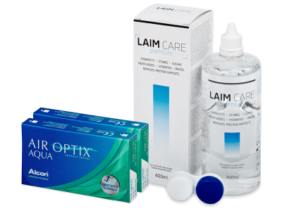 Air Optix Aqua (2x3 lentillas) + Líquido Laim-Care 400 ml