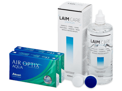 Air Optix Aqua (2x3 lentillas) + Líquido Laim-Care 400 ml