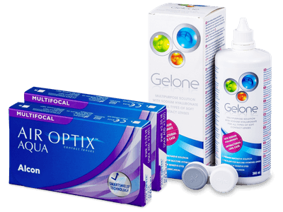 Air Optix Aqua Multifocal (2x3 Lentillas) + Gelone 360ml