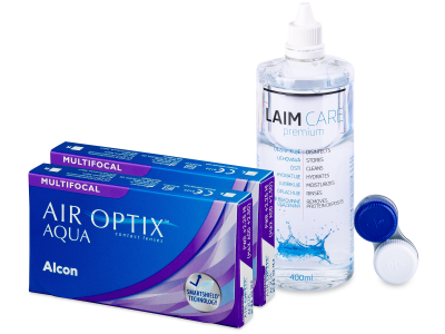 Air Optix Aqua Multifocal (2x3 Lentillas) + Laim Care 400ml