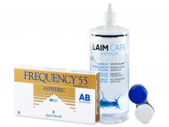Frequency 55 Aspheric (6 Lentillas) + Líquido Laim-Care 400 ml Pack lentillas + Laim-Care - Frequency 55 Aspheric (6 Lentillas) + Líquido Laim-Care 400 ml