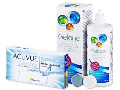 Acuvue Oasys for Astigmatism (6 lentillas) + Líquido Gelone 360 ml