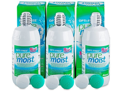 Líquido OPTI-FREE PureMoist 3 x 300 ml - Pack ahorro - solución triple