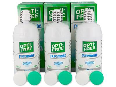 Líquido OPTI-FREE PureMoist 3 x 300 ml