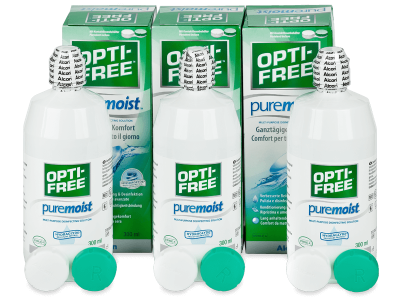 Líquido OPTI-FREE PureMoist 3 x 300 ml - Pack ahorro - solución triple