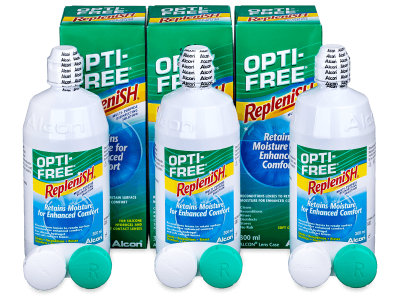 Líquido OPTI-FREE RepleniSH 3 x 300 ml - Economy 3-pack 