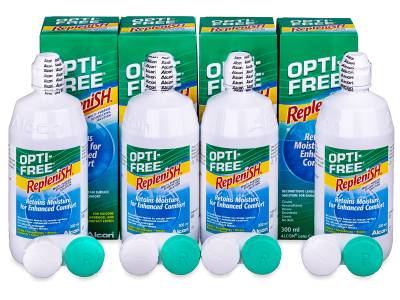 Líquido OPTI-FREE RepleniSH 4x 300 ml - Pack económico 4 - líquido
