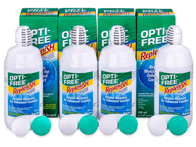 Líquido OPTI-FREE RepleniSH 4x 300 ml - Pack económico 4 - líquido