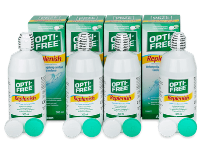 Líquido OPTI-FREE RepleniSH 4x 300 ml - Pack económico 4 - líquido