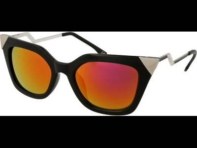 Gafas de sol Alensa Cat Eye Shiny Black Mirror 