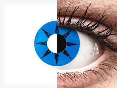 ColourVUE Crazy Lens - Blue Star - Sin graduar (2 lentillas)