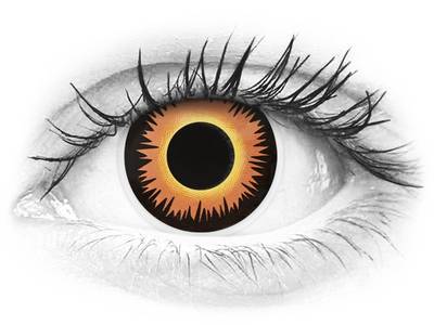 ColourVUE Crazy Lens - Orange Werewolf - Sin graduar (2 lentillas)