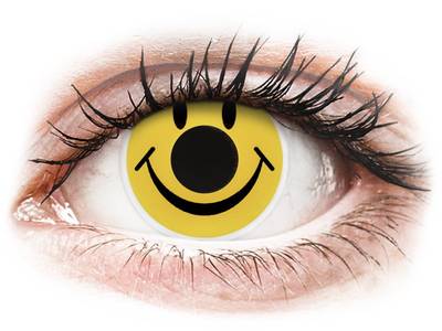 ColourVUE Crazy Lens - Smiley - Sin graduar (2 lentillas) - Lentillas de colores