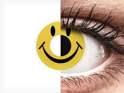 ColourVUE Crazy Lens - Smiley - Sin graduar (2 lentillas)