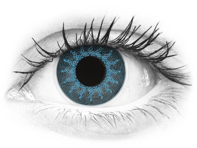 ColourVUE Crazy Lens - Solar Blue - Sin graduar (2 lentillas)