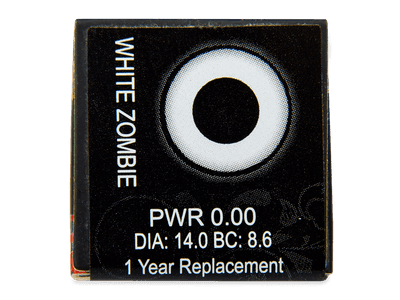 ColourVUE Crazy Lens - White Zombie - Sin graduar (2 lentillas) - Previsualización de atributos