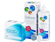 PureVision 2 (6 lentillas) + Líquido Gelone 360 ml Pack lentillas + Gelone - PureVision 2 (6 lentillas) + Líquido Gelone 360 ml