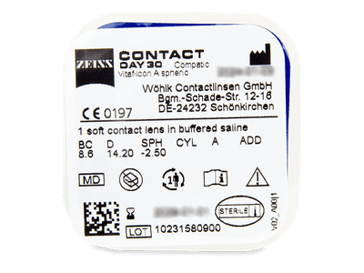Carl Zeiss Contact Day 30 Compatic (6 Lentillas) - Previsualización del blister