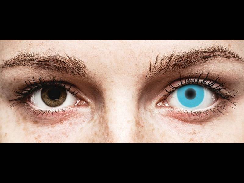 ColourVUE Crazy Glow Azul - Sin graduar (2 lentillas)