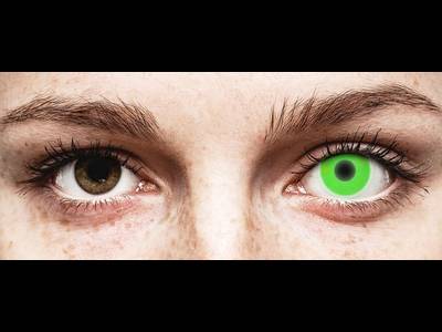 ColourVUE Crazy Glow Verde - Sin graduar (2 lentillas)