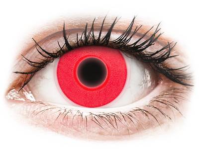 ColourVUE Crazy Glow Rojo - Sin graduar (2 lentillas)