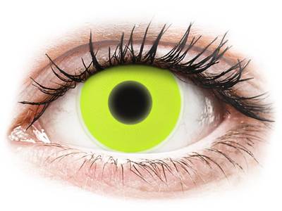 ColourVUE Crazy Glow Amarillo - Sin graduar (2 lentillas)