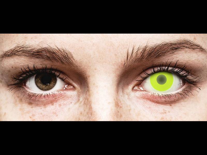ColourVUE Crazy Glow Amarillo - Sin graduar (2 lentillas)