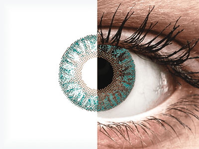 TopVue Color - Turquoise - Graduadas (2 lentillas)