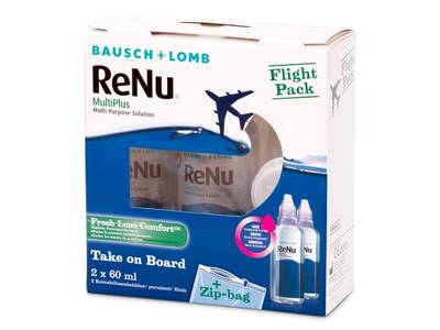 Líquido ReNu Multiplus flight pack 2 x 60 ml  - Diseño antiguo