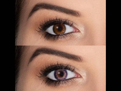 ColourVUE 3 Tones Violet - Sin graduar (2 lentillas)