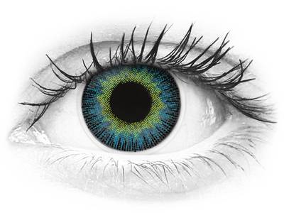 ColourVUE Fusion Yellow Blue - Sin graduar (2 lentillas)